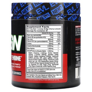 Foto 2 | Pre-entrenamiento Evlution Nutrition Engn Cherry Limeade 264 G - Venta Internacional.