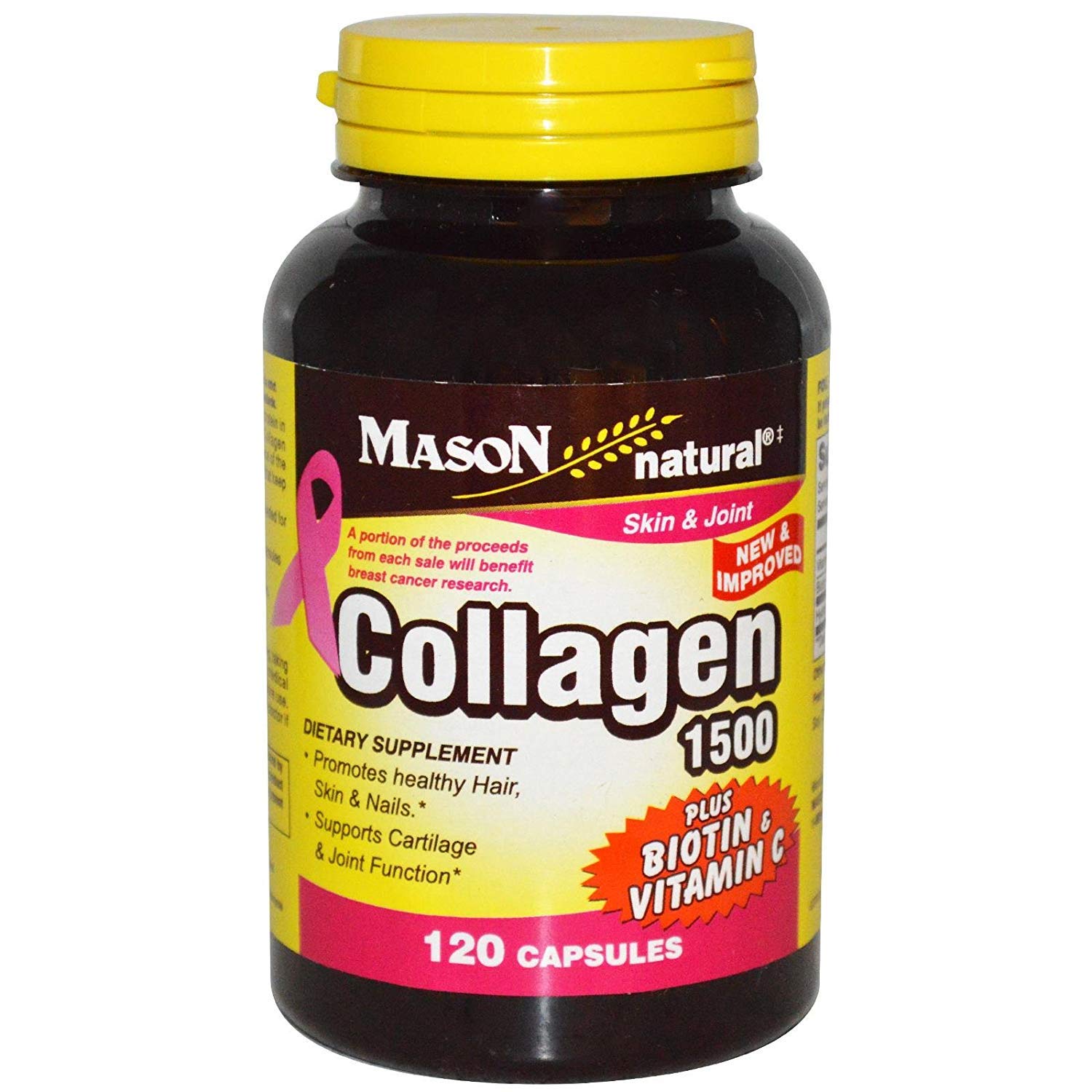 Foto 2 pulgar | Suplemento Mason Vitamins Colágeno 1500 Mg Más Biotina Y Vitamina C - Venta Internacional.