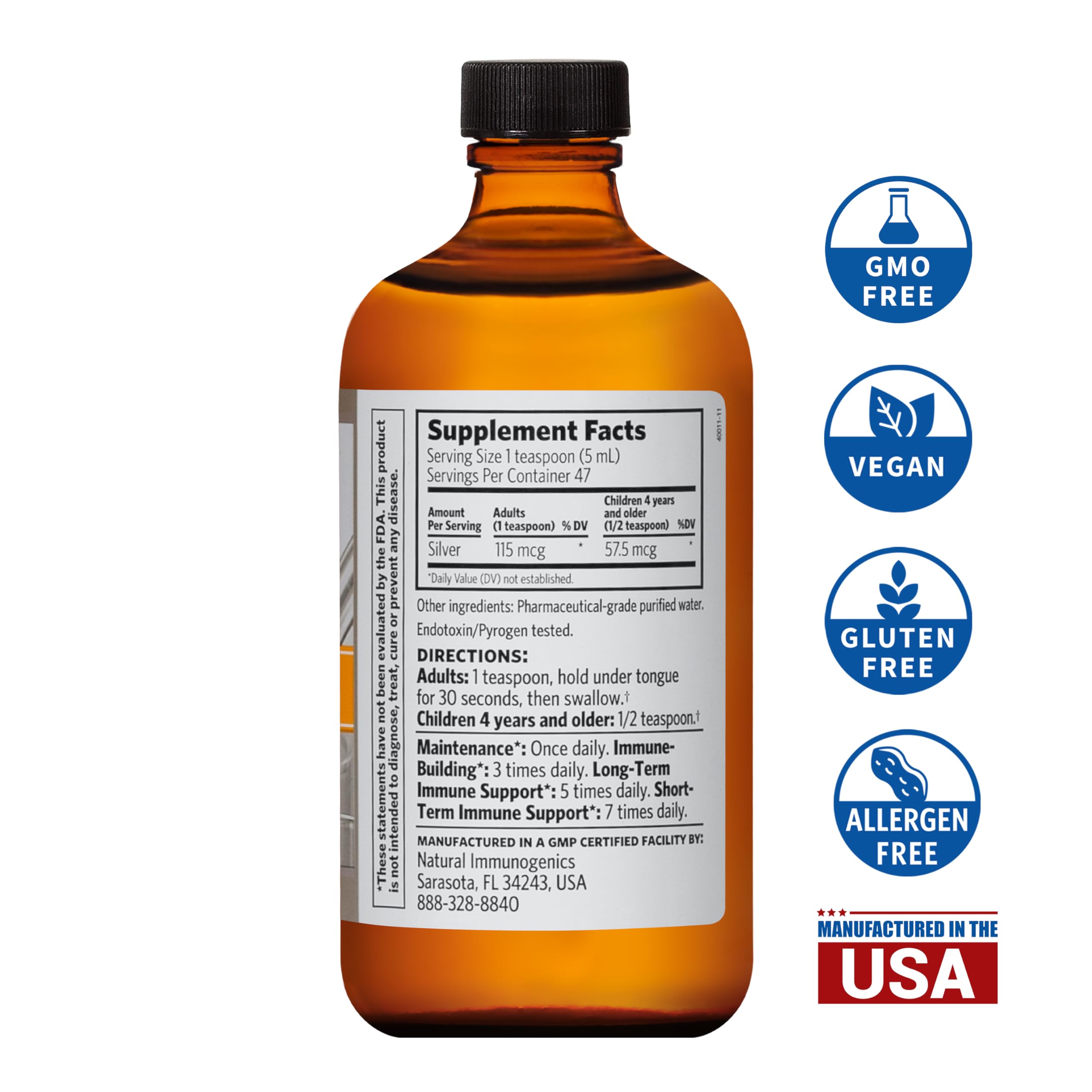Foto 4 pulgar | Suplemento Argentyn 23 Professional Bio-active Silver 236ml - Venta Internacional.