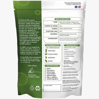 Foto 2 | Suplemento Mrm Nutrition En Polvo De Raíz De Maca Orgánica, 40 Porciones - Venta Internacional.