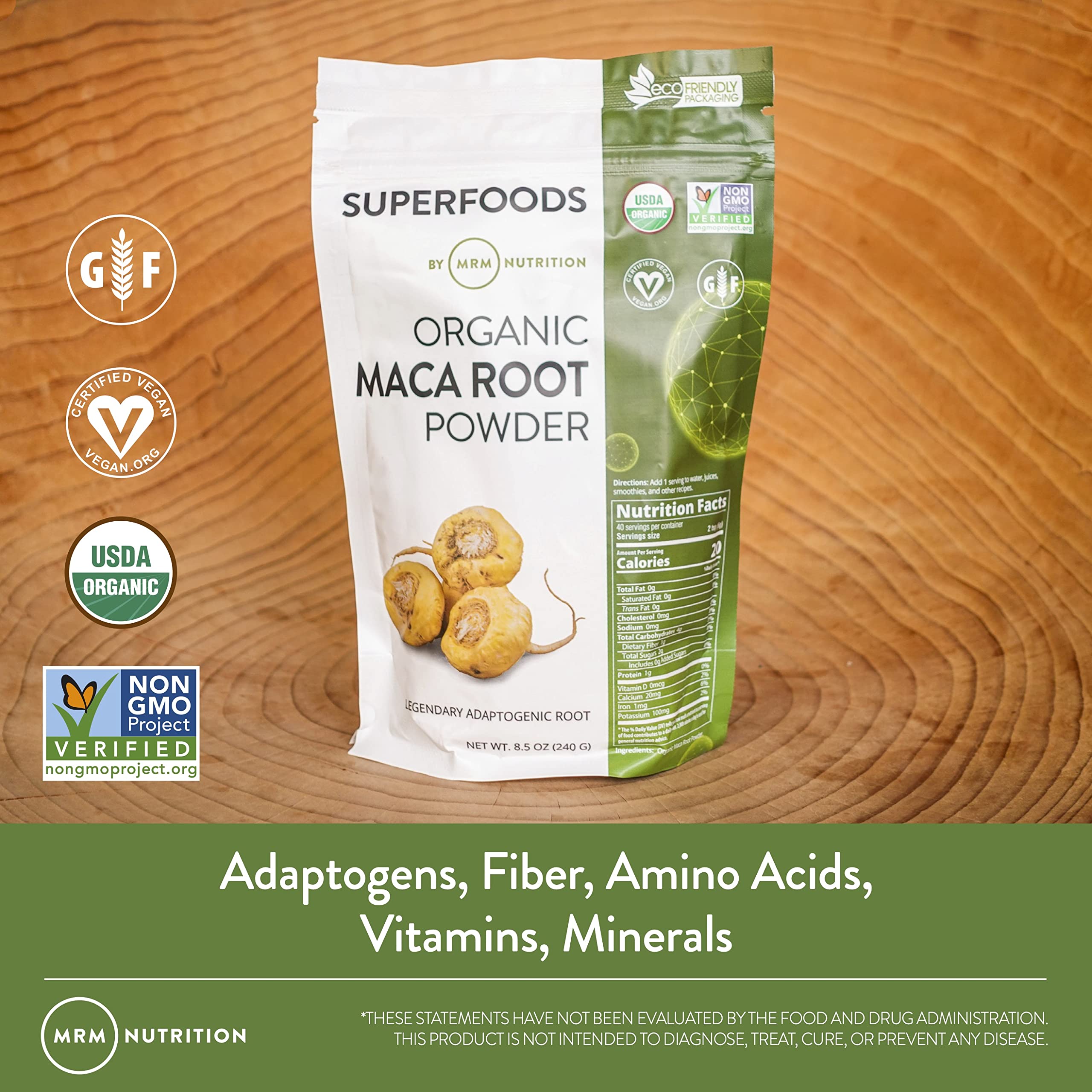 Foto 4 pulgar | Suplemento Mrm Nutrition En Polvo De Raíz De Maca Orgánica, 40 Porciones - Venta Internacional.