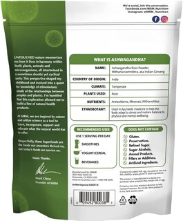 Foto 2 | Suplemento En Polvo De Raíz De Ashwagandha Orgánica Mrm Nutrition - Venta Internacional.