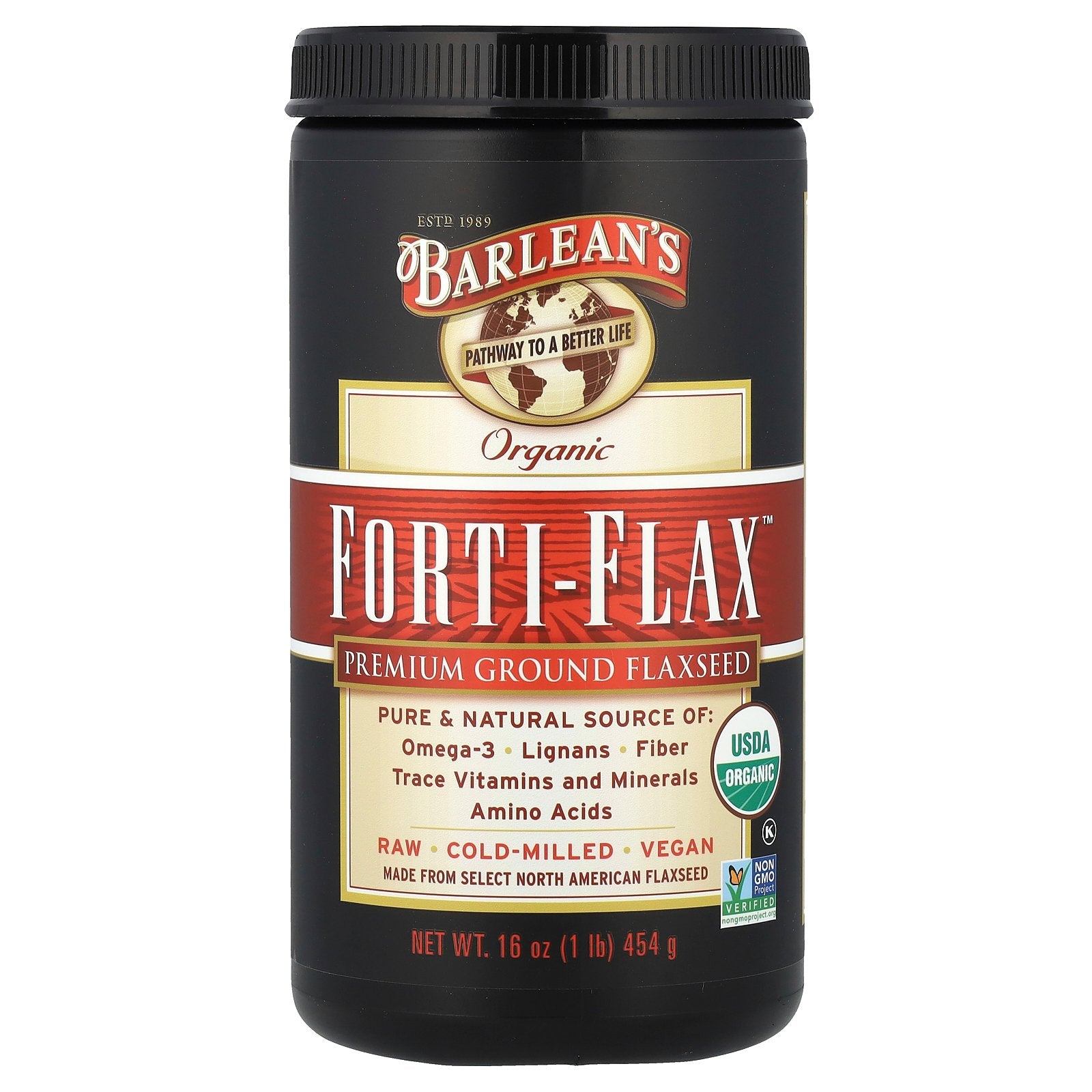 Foto 2 pulgar | Linaza Molida Barlean's Organic Forti-flax 454 G - Venta Internacional.