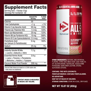 Foto 5 | Suplemento Dymatize All9 Amino Fruit Fusion Rush 450g - Venta Internacional.