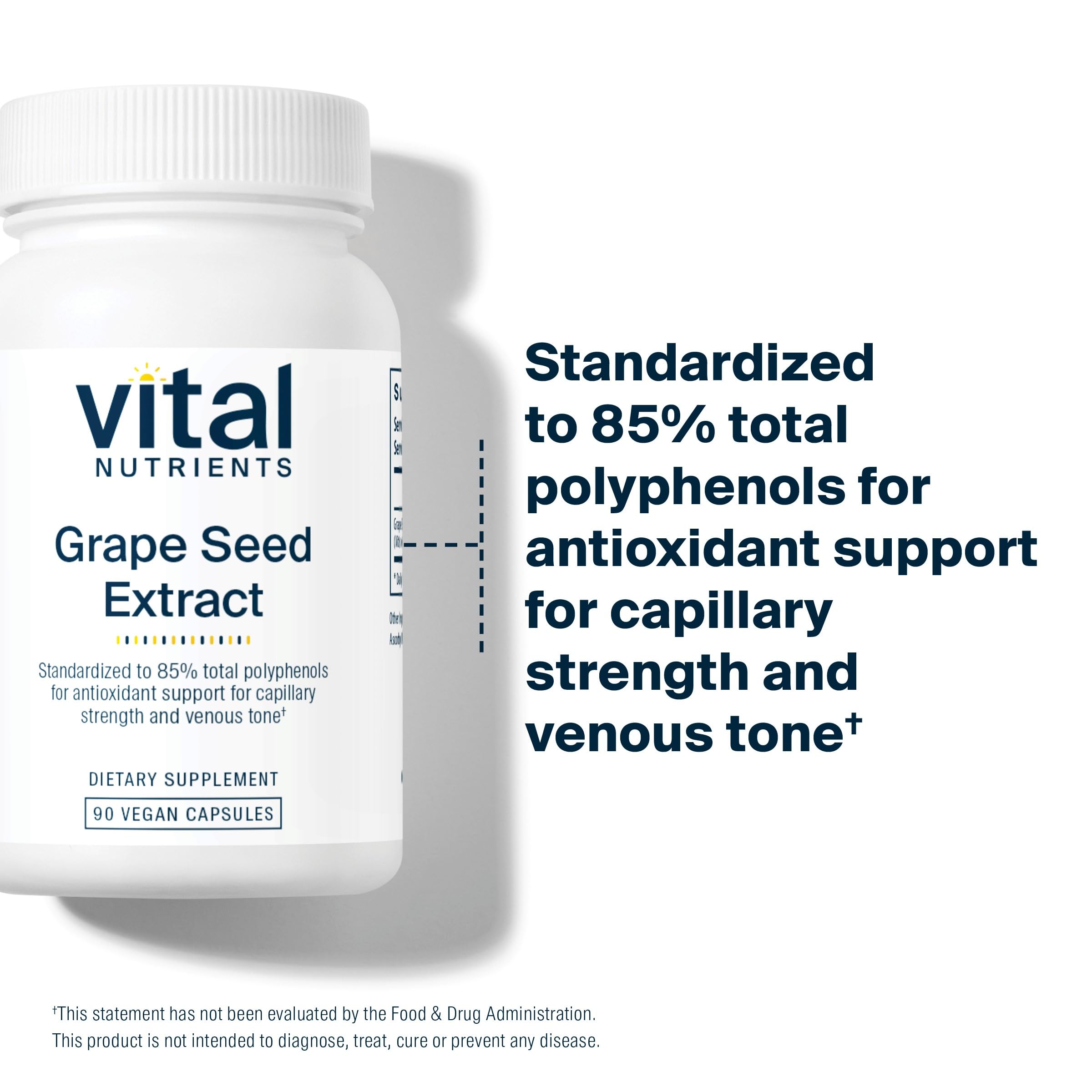 Foto 4 pulgar | Suplemento Vital Nutrients: Extracto De Semilla De Uva, 100 Mg, 90 Cápsulas - Venta Internacional.