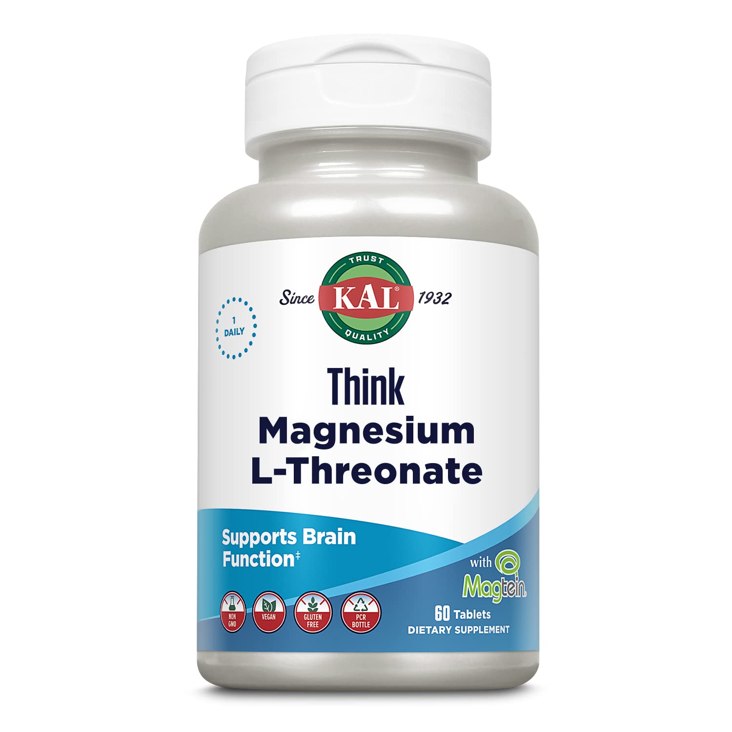 Foto 2 pulgar | Suplemento Kal Think L-treonato de Magnesio 2000 Mg 60 Tabletas - Venta Internacional