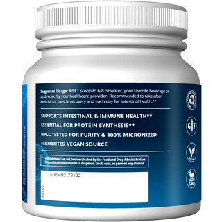 Foto 3 | Suplemento Mrm Nutrition L-glutamina 5000 Mg 100 Porciones - Venta Internacional.