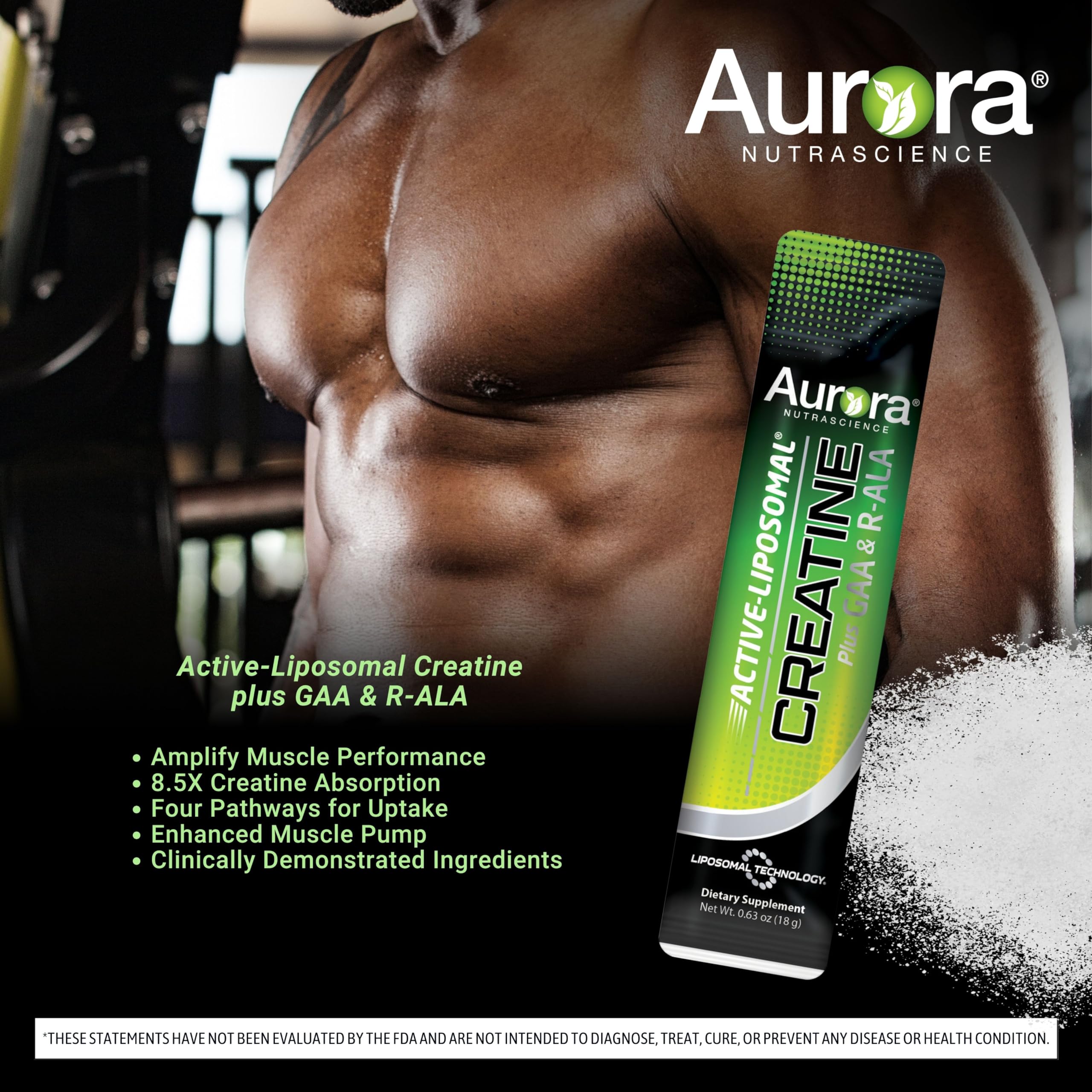 Foto 3 pulgar | Suplemento De Creatina Liposomal Activa Aurora Nutrascience - Venta Internacional.