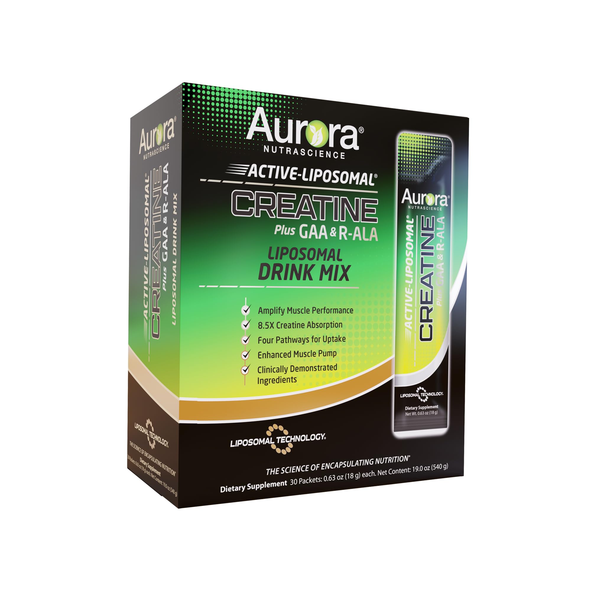 Foto 5 pulgar | Suplemento De Creatina Liposomal Activa Aurora Nutrascience - Venta Internacional.