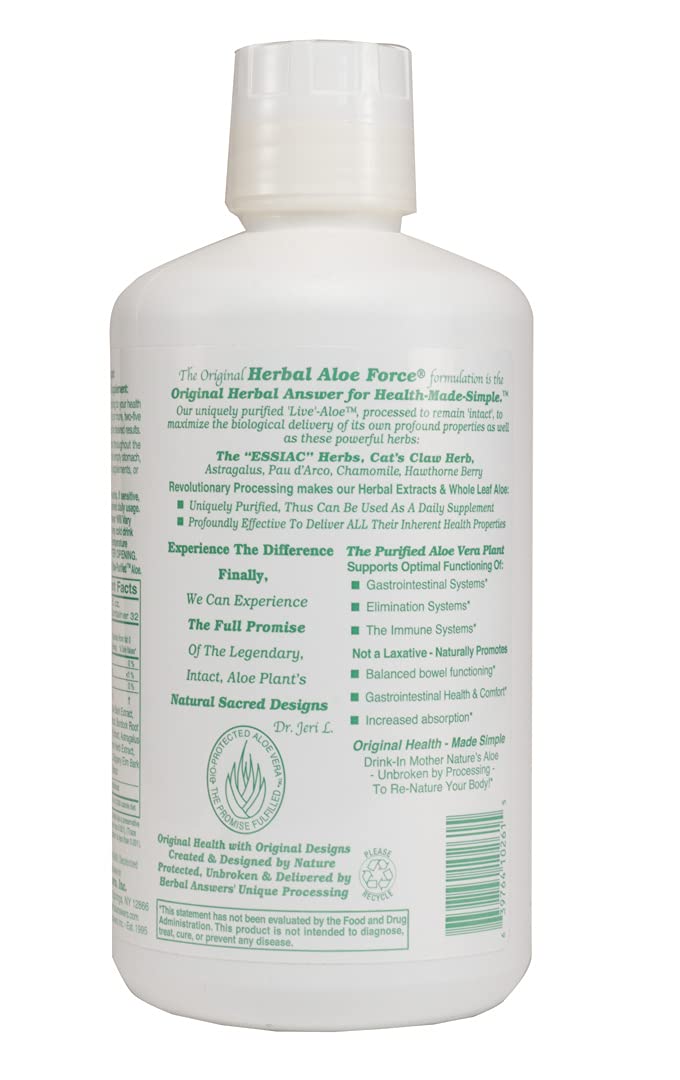 Foto 4 pulgar | Suplemento Herbal Answers Herbal Aloe Force Aloe Vera 960 Ml - Venta Internacional.