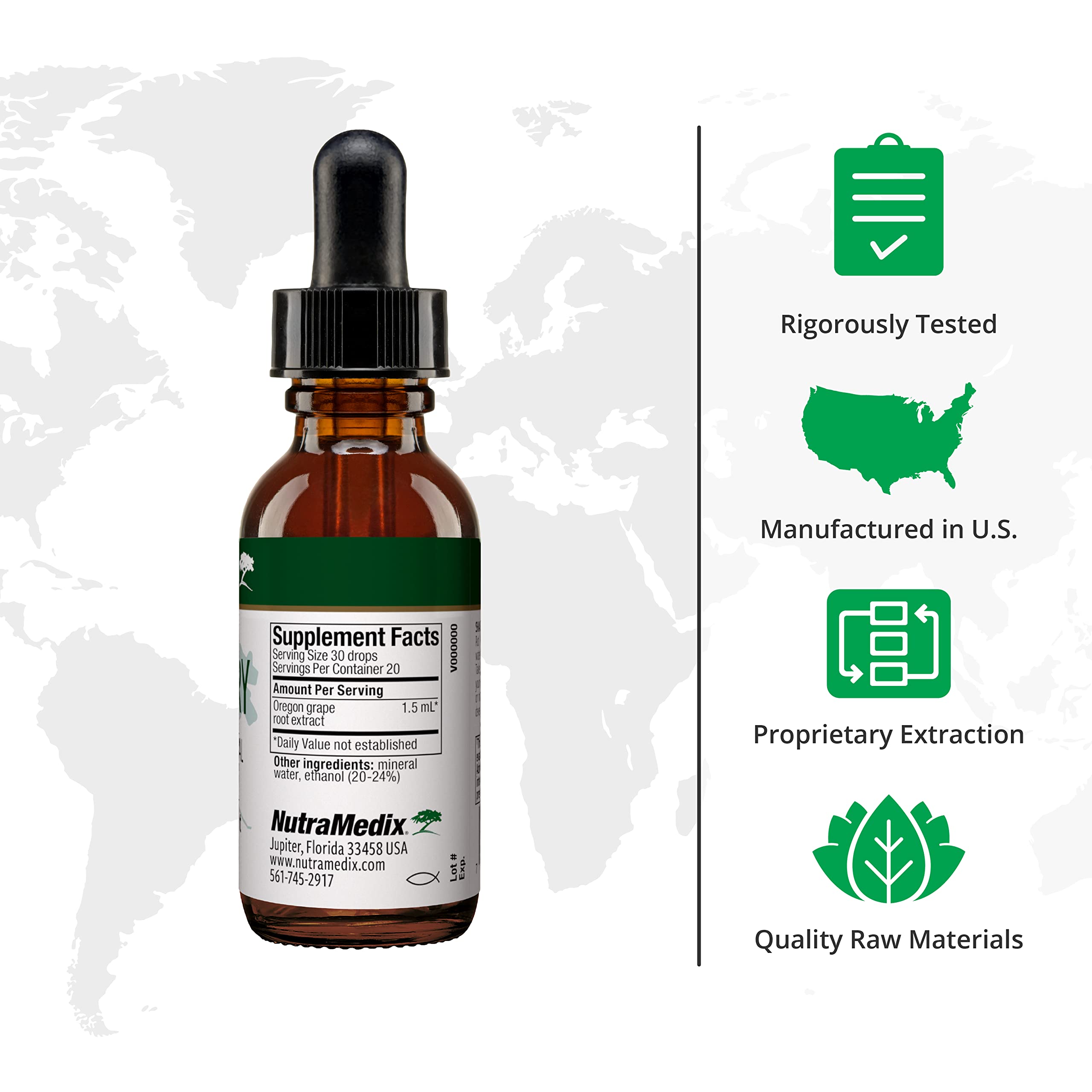 Foto 3 pulgar | Suplemento Nutramedix Barberry Immune Support 30 Ml - Venta Internacional.