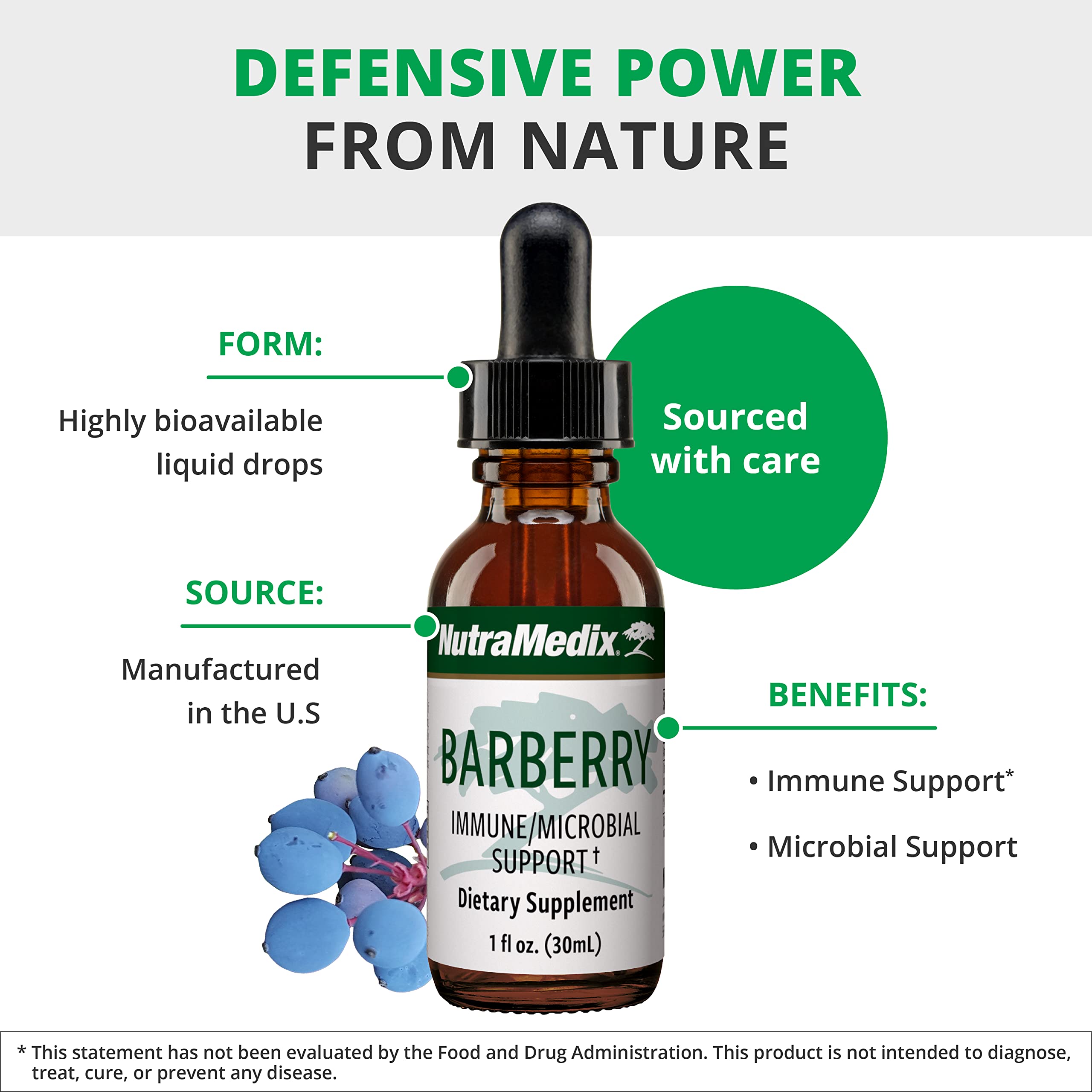 Foto 5 pulgar | Suplemento Nutramedix Barberry Immune Support 30 Ml - Venta Internacional.