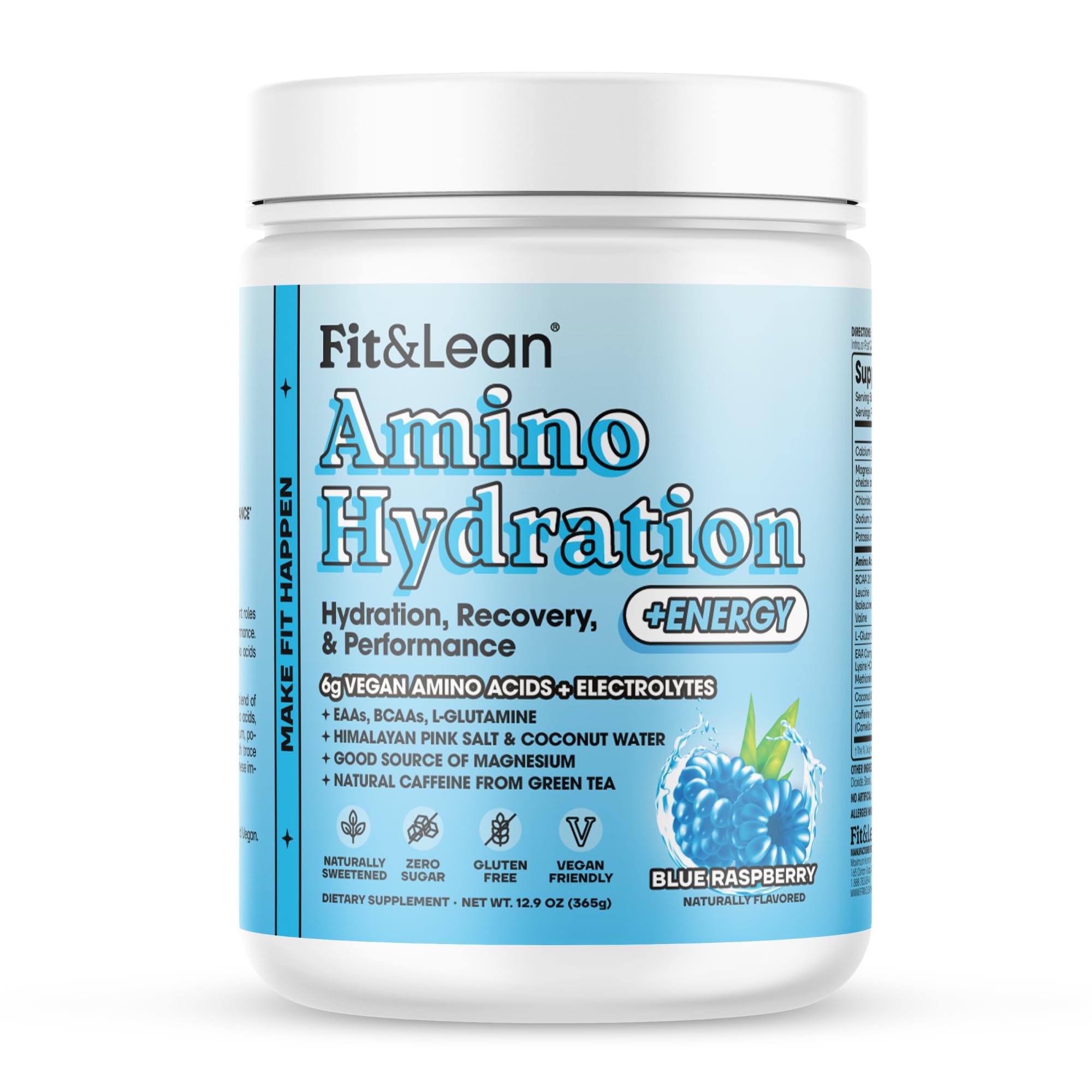 Foto 2 pulgar | Polvo Para Antes Del Entrenamiento Fit&lean Amino Hydration Plus Energy - Venta Internacional.