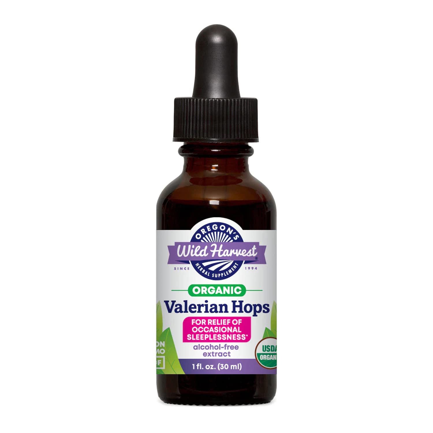 Foto 2 pulgar | Suplemento De Extracto De Lúpulo De Valeriana Orgánico De Oregon Wild Harvest, 30 Ml - Venta Internacional.