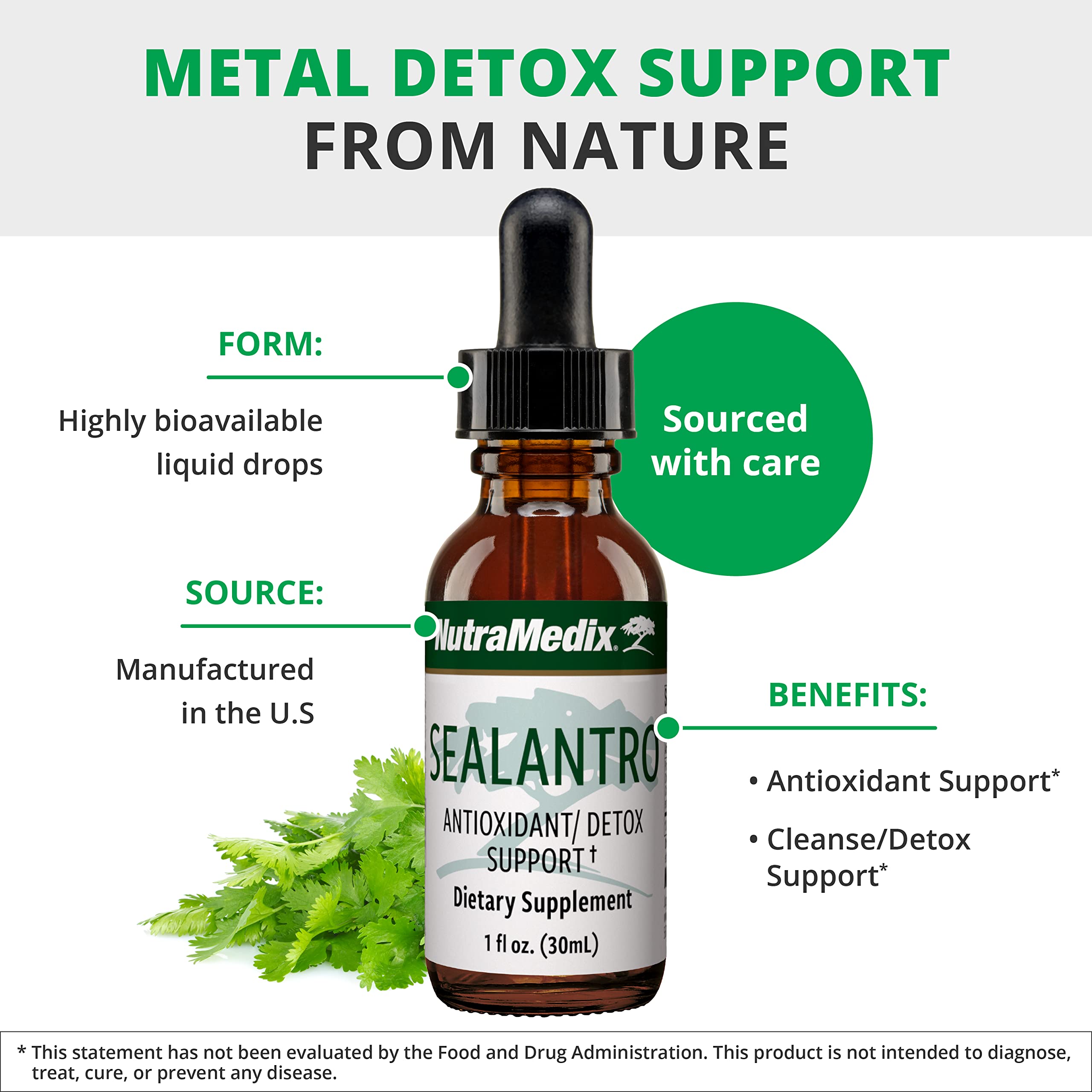 Foto 5 pulgar | Suplemento Nutramedix Sealantro Body Detox Con Antioxidantes 30 Ml - Venta Internacional.