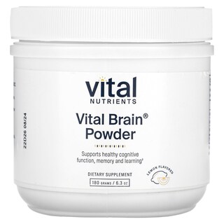 Foto 1 | Suplemento Vital Nutrients Vital Brain Powder, Limón, 180 G - Venta Internacional.
