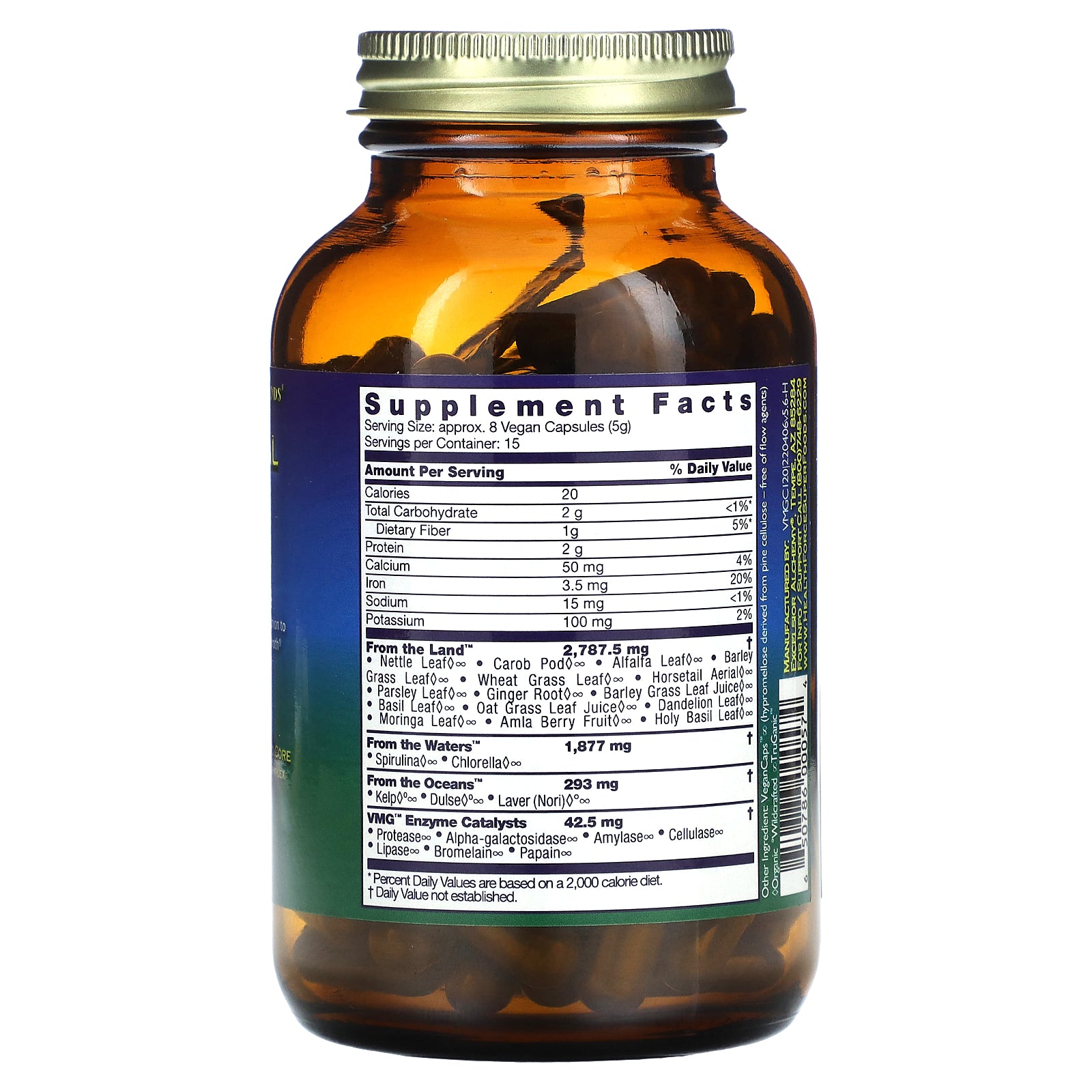 Foto 3 pulgar | Suplemento Healthforce Superfoods Vitamineral Green 5.6 120 Cápsulas Veganas - Venta Internacional.