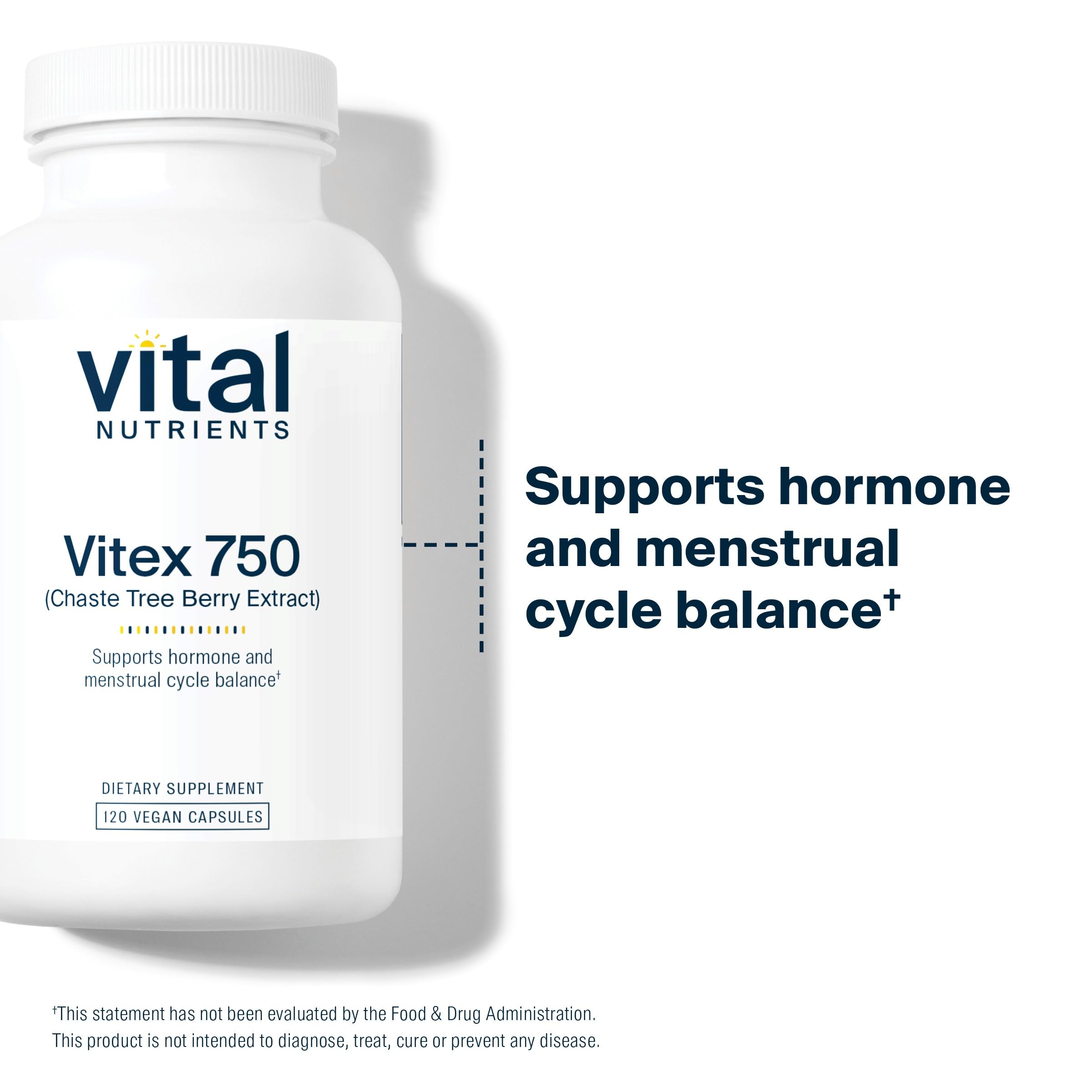Foto 6 | Suplemento Vital Nutrients Vitex 750 Caste Tree Berry 120 Cápsulas - Venta Internacional.