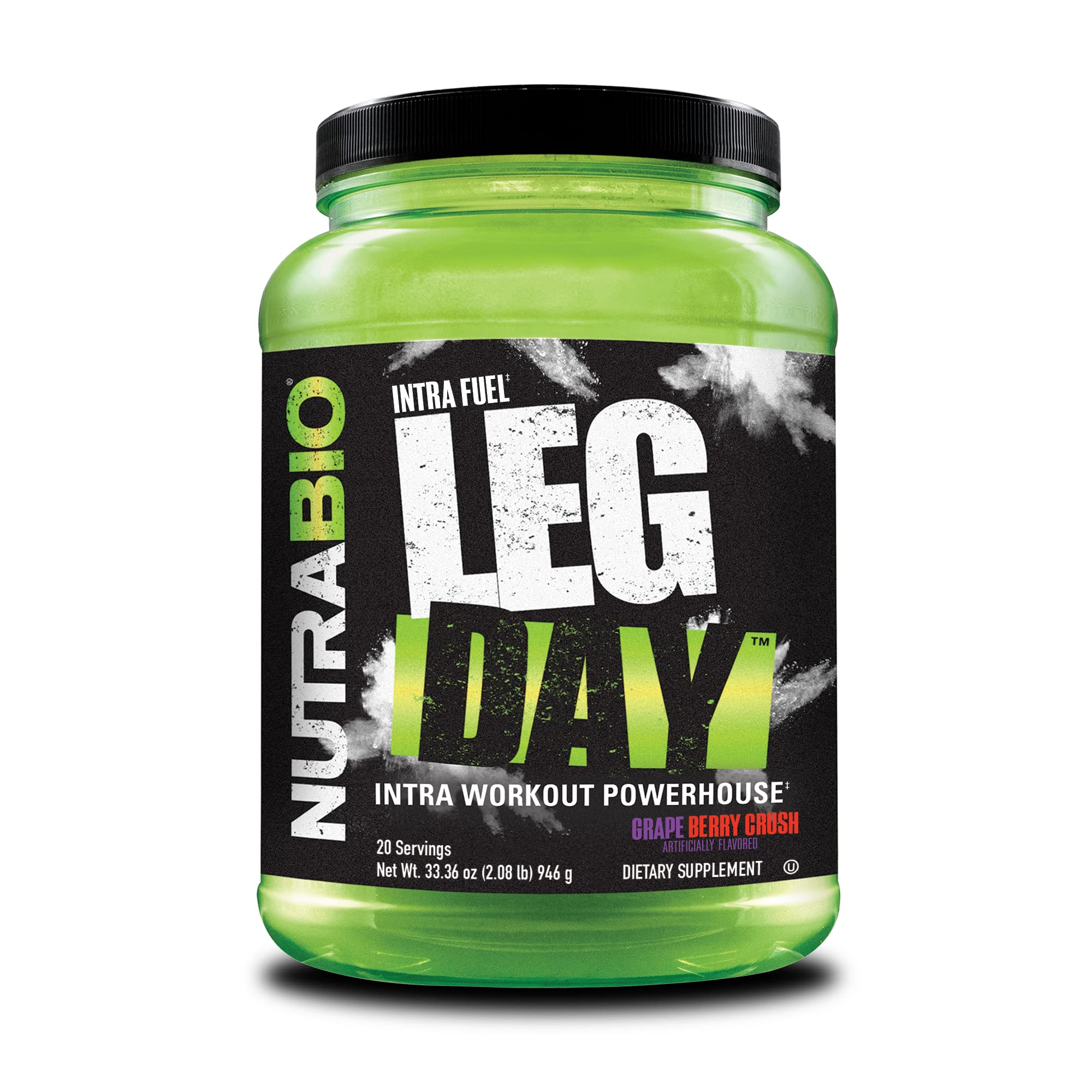 Foto 1 | Intra Workout Powder Nutrabio Leg Day Uva Berry, 20 Porciones - Venta Internacional.