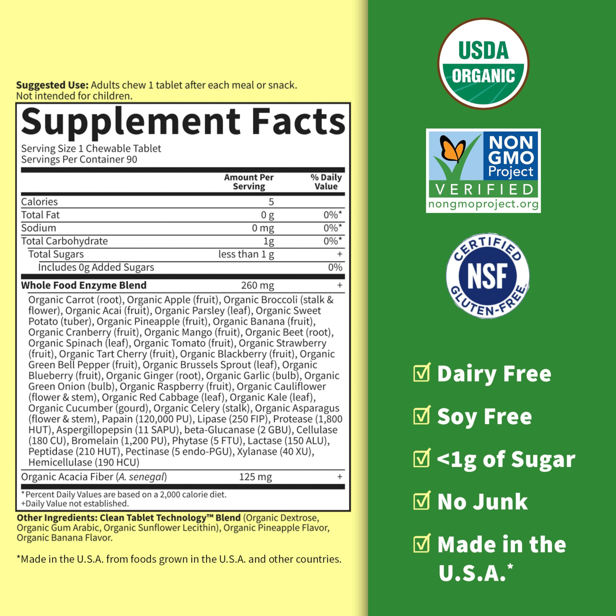 Foto 6 pulgar | Enzimas Digestivas Garden Of Life Dr Formuled Digest+ 90 Chew - Venta Internacional.