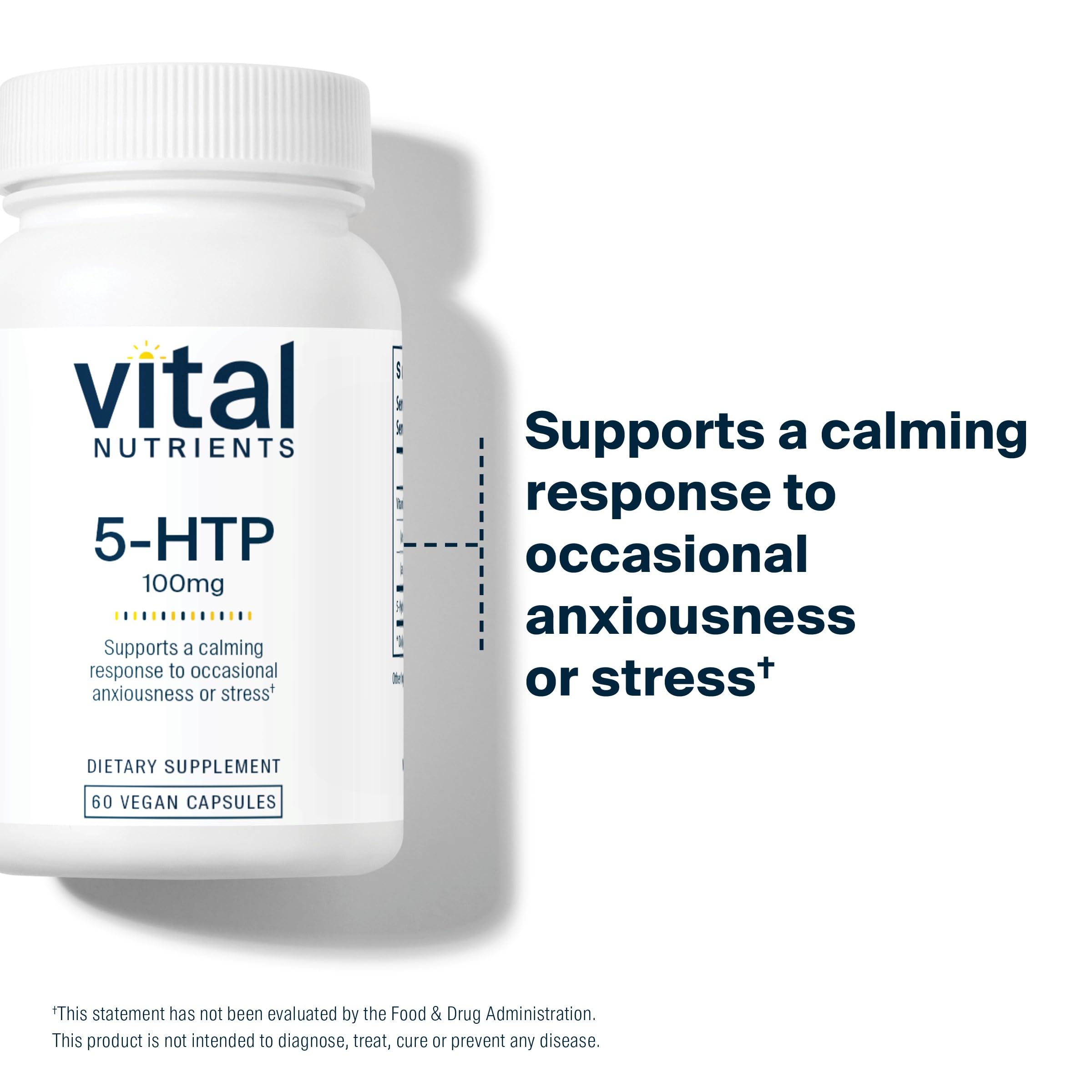 Foto 7 pulgar | Suplemento Vital Nutrients 5-htp, 100 Mg, Apoyo A La Serotonina, 60 Cápsulas - Venta Internacional.