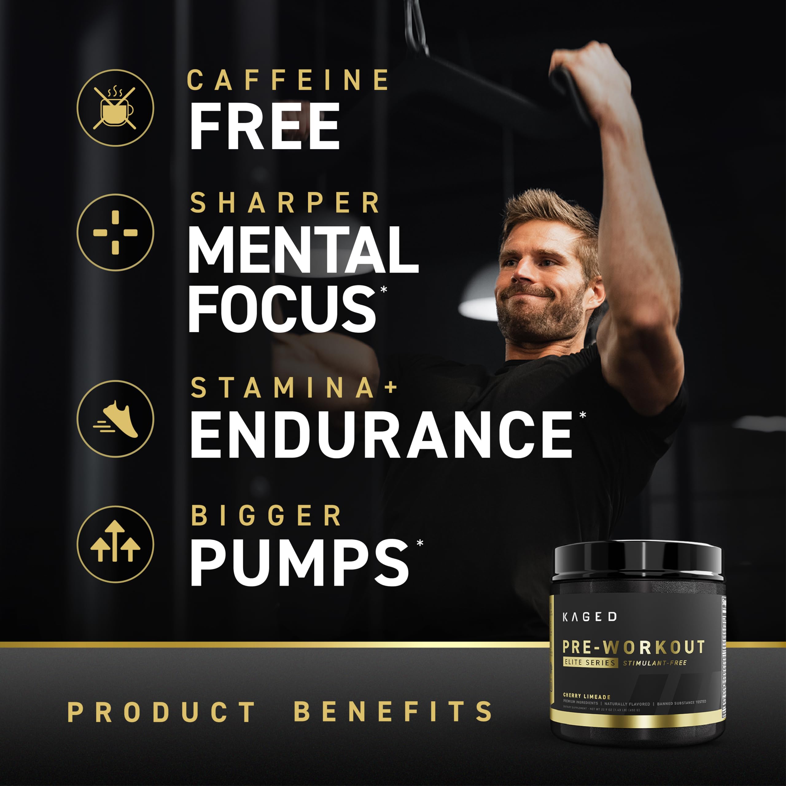 Foto 5 pulgar | Pre-workout Powder Kager Pre-workout Elite Stim-free, 20 Unidades - Venta Internacional.