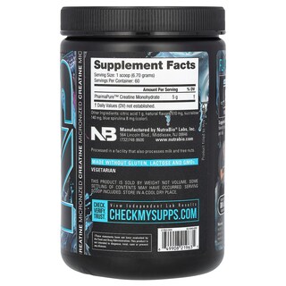 Foto 2 | Suplemento Nutrabio Creatina Micronizada Burst Arctic Blast 399 G - Venta Internacional.