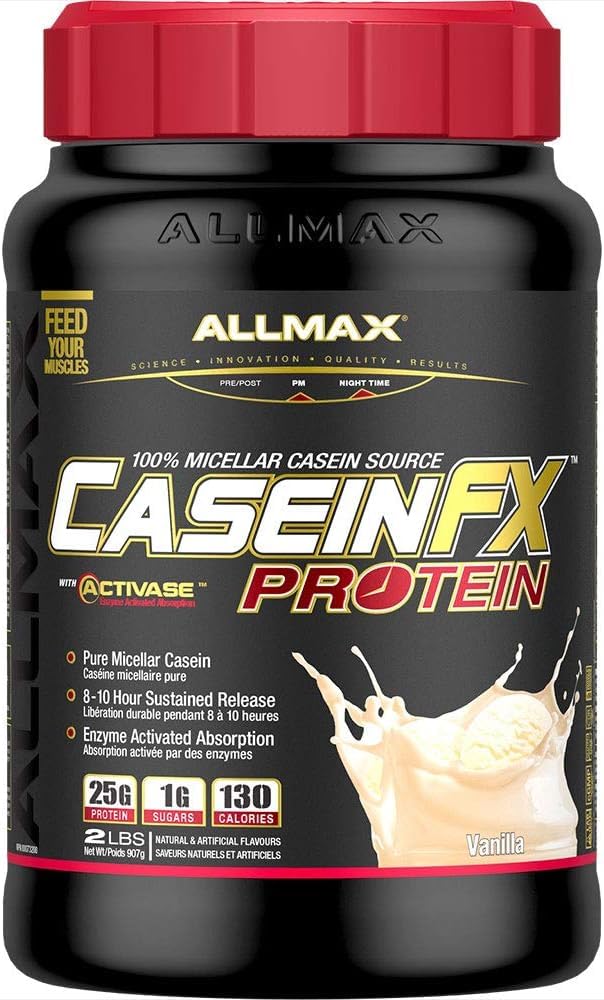 Foto 5 pulgar | Proteína En Polvo Allmax Casein-fx Vanilla 907 G 27 Porciones - Venta Internacional.