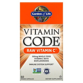 Foto 1 | Suplemento Garden Of Life Vitamin Code Raw De Vitamina C 60 Cápsulas - Venta Internacional.