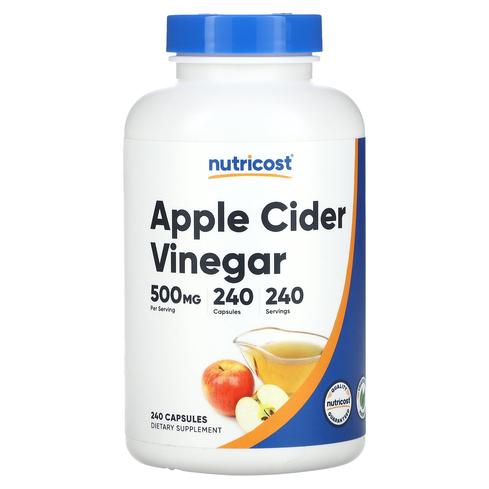 Foto 2 pulgar | Suplemento Nutricost De Vinagre De Sidra De Manzana 500 Mg 240 Cápsulas - Venta Internacional.