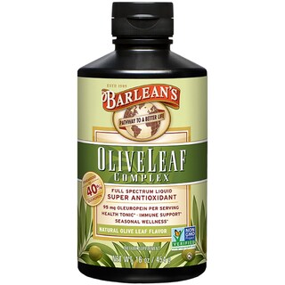 Foto 1 | Complemente El Complejo De Hojas De Olivo De Barlean 473 Ml Con 95 Mg De Oleuropeína - Venta Internacional.
