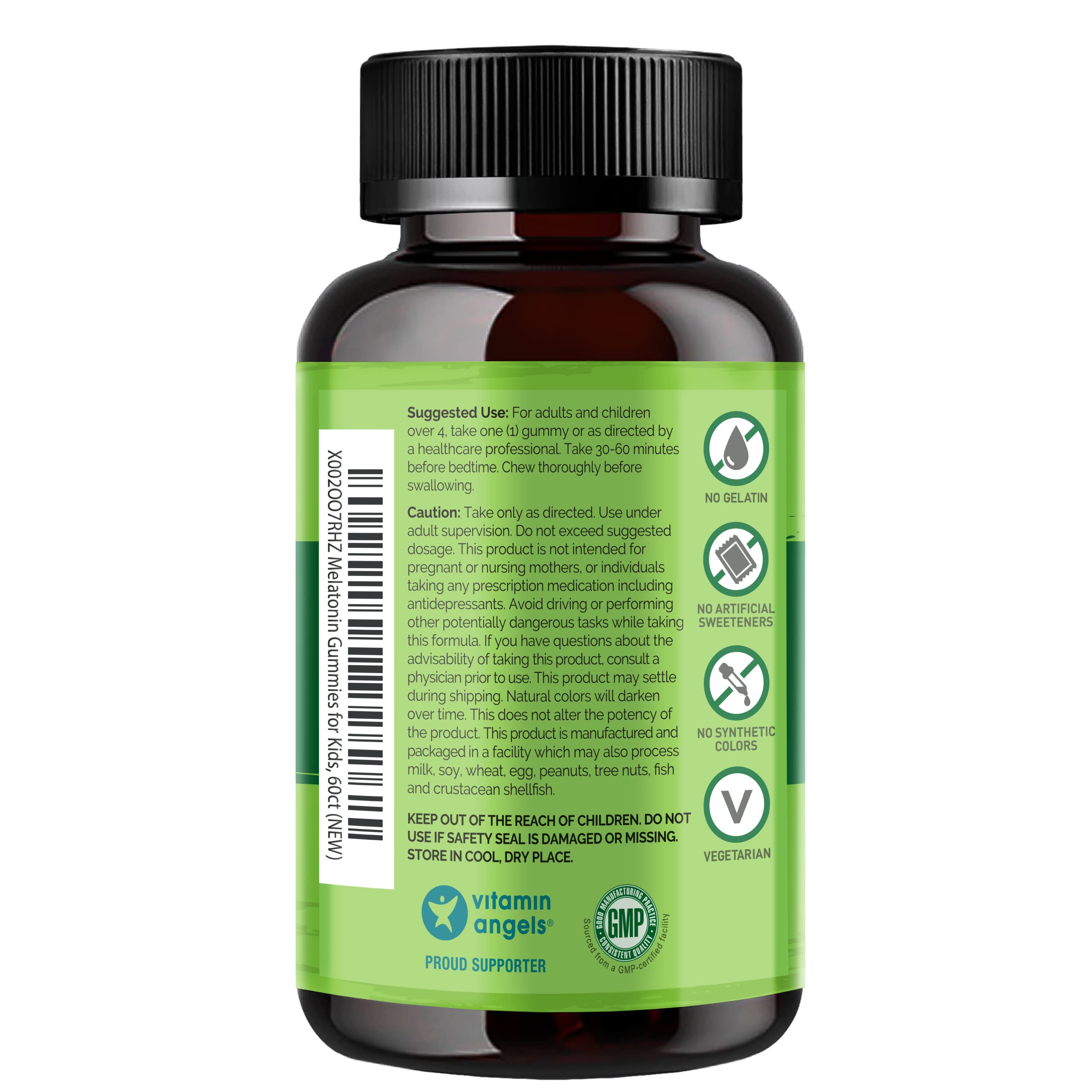 Foto 2 | Suplemento Para Dormir Naturelo Melatonin Gummies Kids 60 Gummies - Venta Internacional.