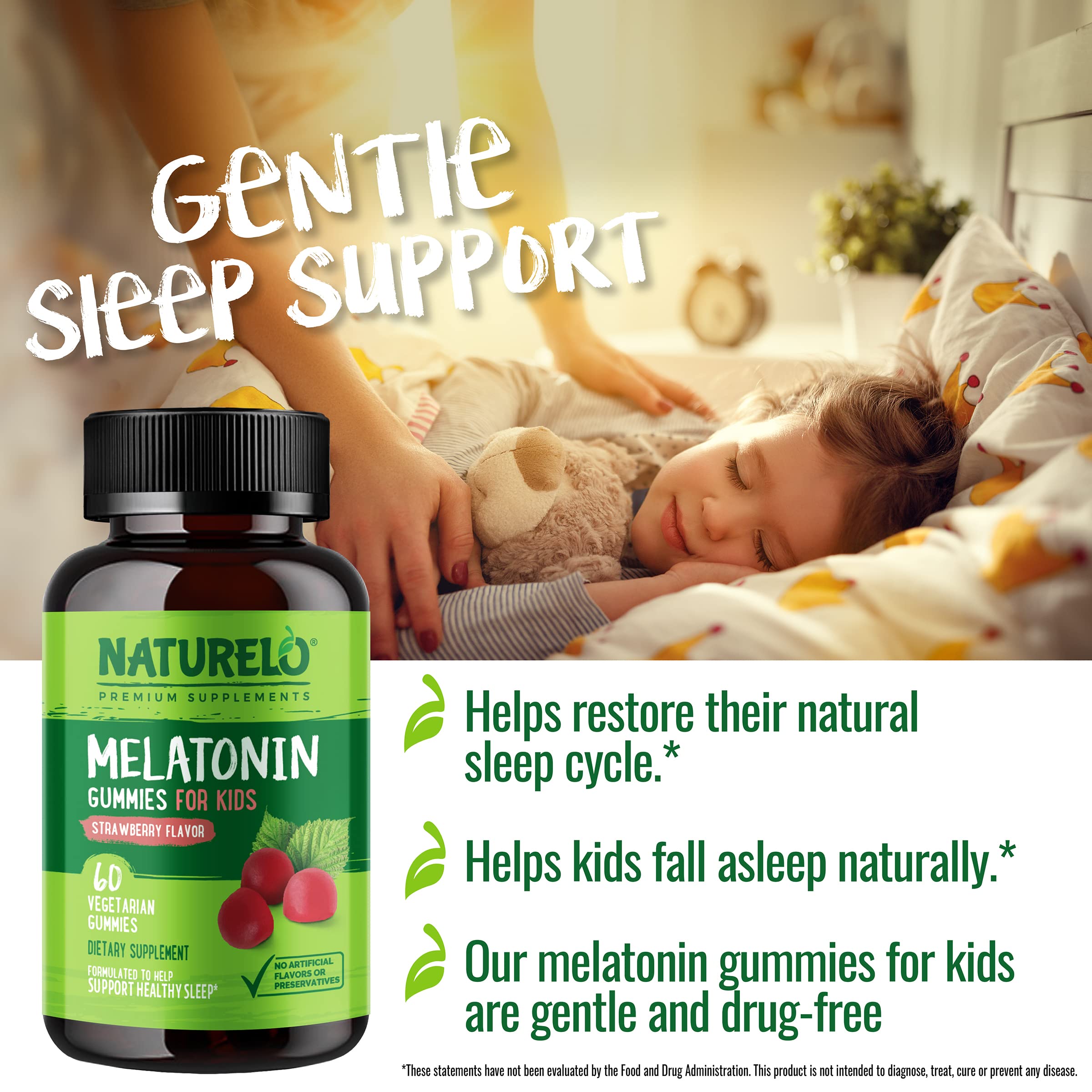 Foto 7 pulgar | Suplemento Para Dormir Naturelo Melatonin Gummies Kids 60 Gummies - Venta Internacional.