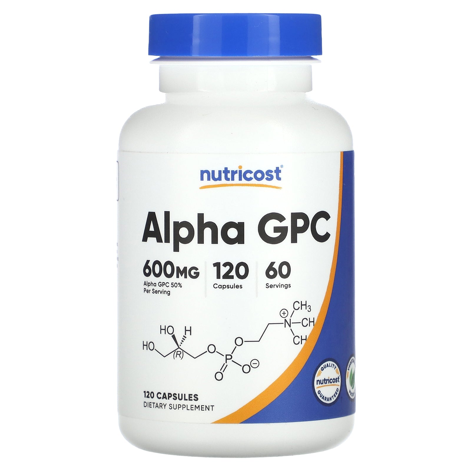 Foto 2 pulgar | Suplemento Nutricost Alpha Gpc 300 Mg 120 Cápsulas - Venta Internacional.