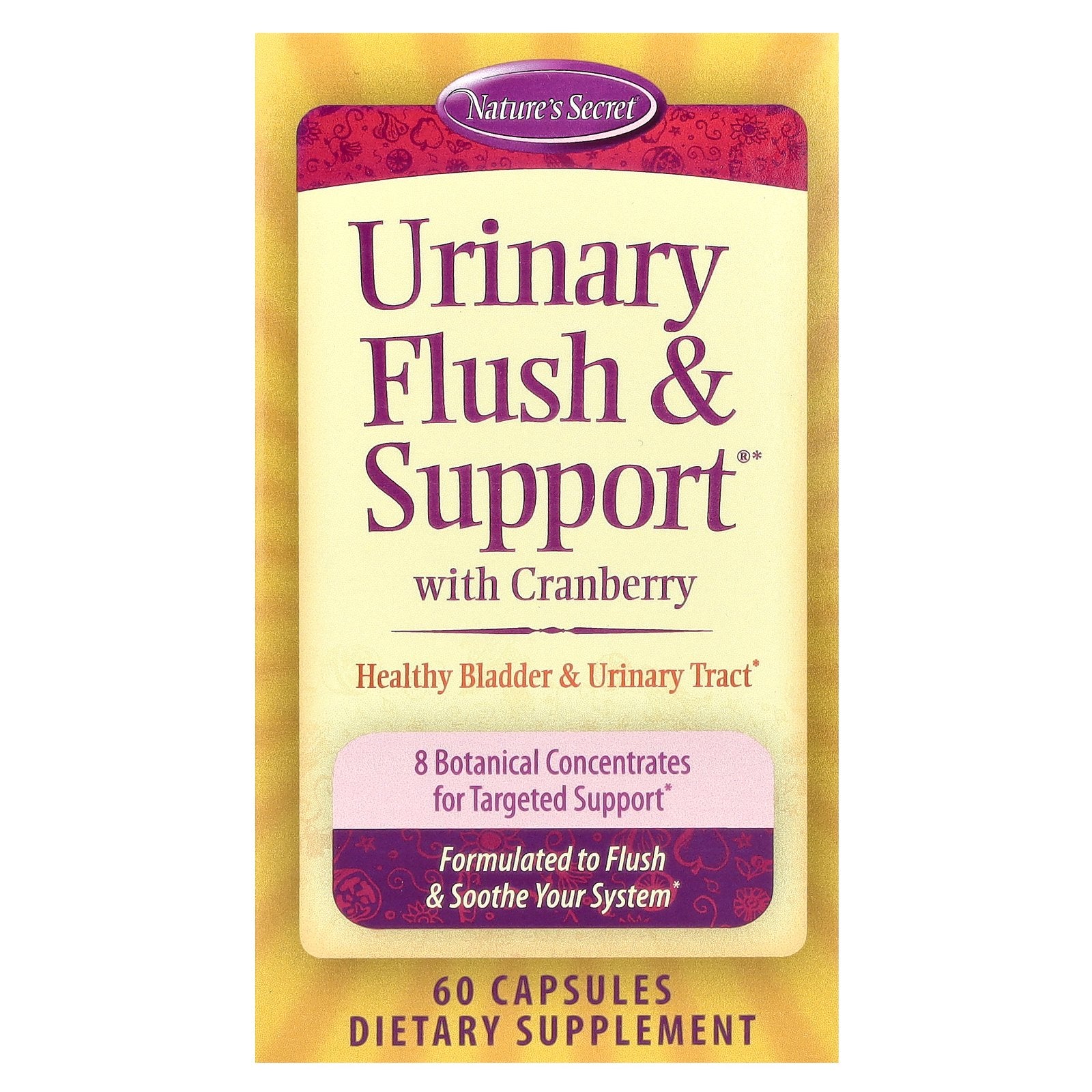 Foto 2 pulgar | Complementa Nature's Secret Urinary Flush & Support Con Arándanos - Venta Internacional.