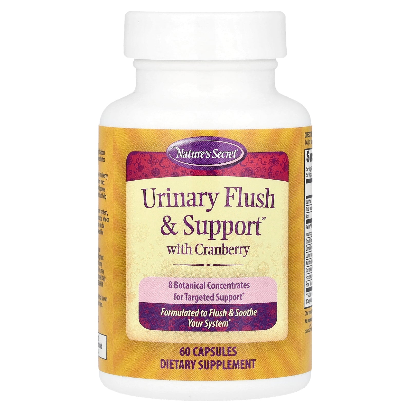 Foto 4 pulgar | Complementa Nature's Secret Urinary Flush & Support Con Arándanos - Venta Internacional.