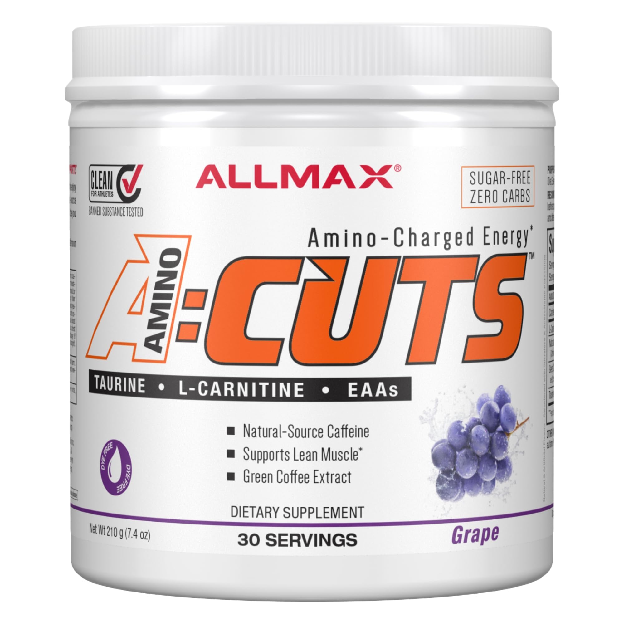 Foto 2 pulgar | Bebida Energética Allmax Nutrition Aminocuts Con Carga De Aminoácidos, 30 Dosis - Venta Internacional.