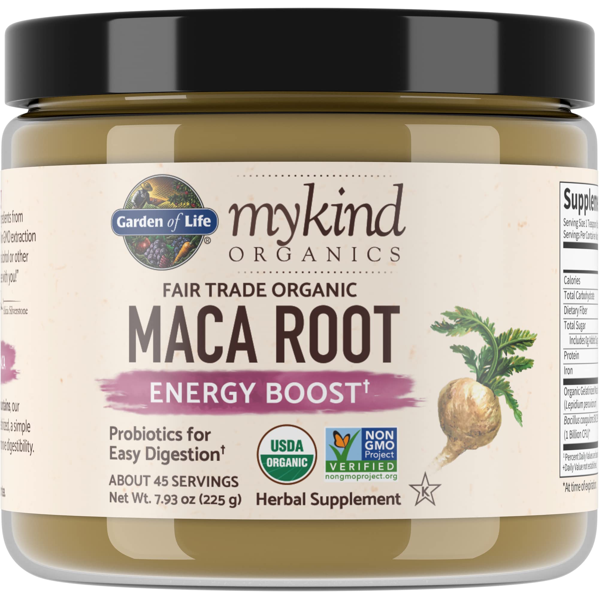 Foto 2 pulgar | Suplemento Garden Of Life Maca Root Energy Boost 225 G En Polvo - Venta Internacional.