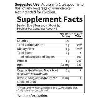 Foto 5 | Suplemento Garden Of Life Maca Root Energy Boost 225 G En Polvo - Venta Internacional.