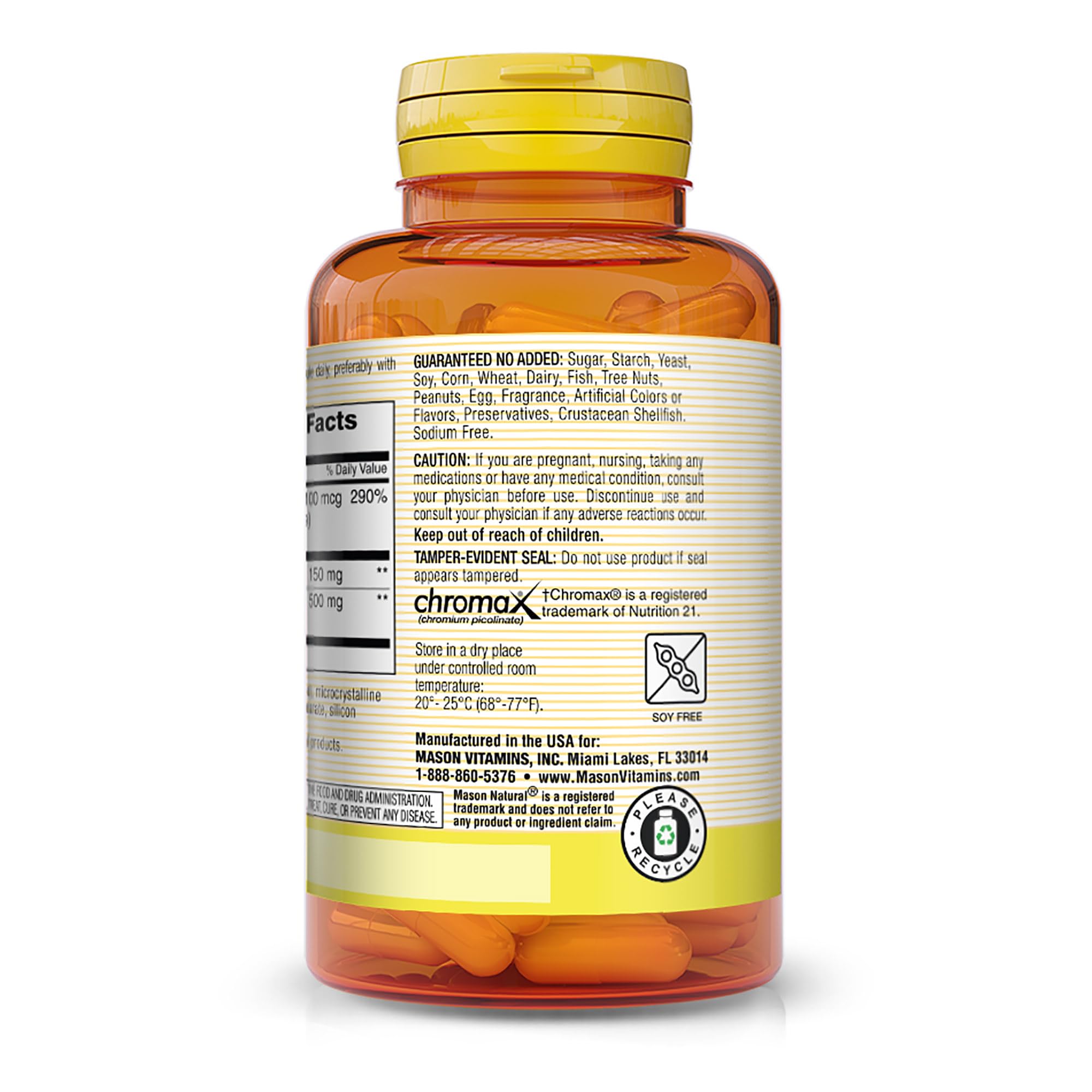 Foto 4 pulgar | Suplemento Mason Natural Cinnamon Con Ácido Alfa Lipoico 60 Cápsulas - Venta Internacional.