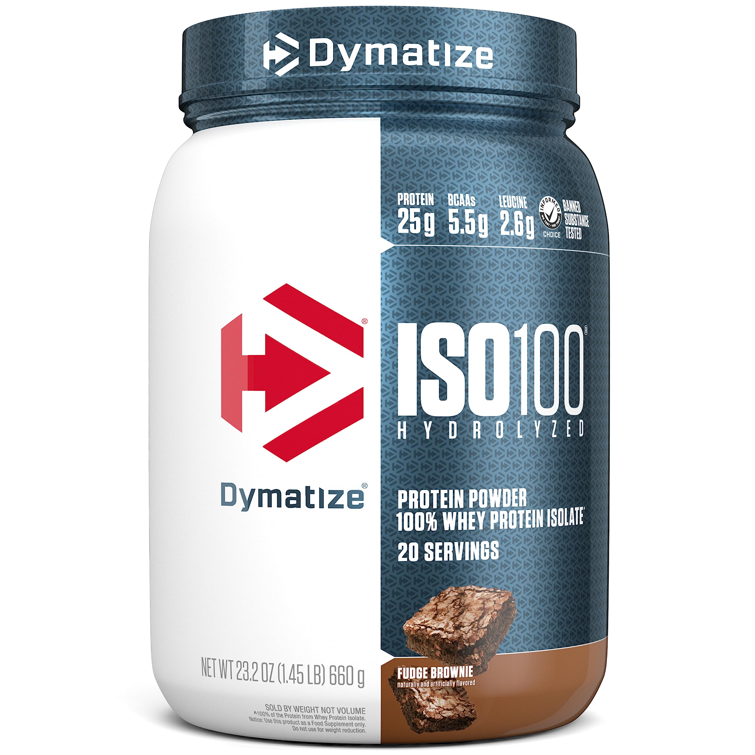 Foto 2 pulgar | Brownie De Chocolate Aislado De Suero Dymatize Iso100 Con Proteína En Polvo, 20 Unidades - Venta Internacional.