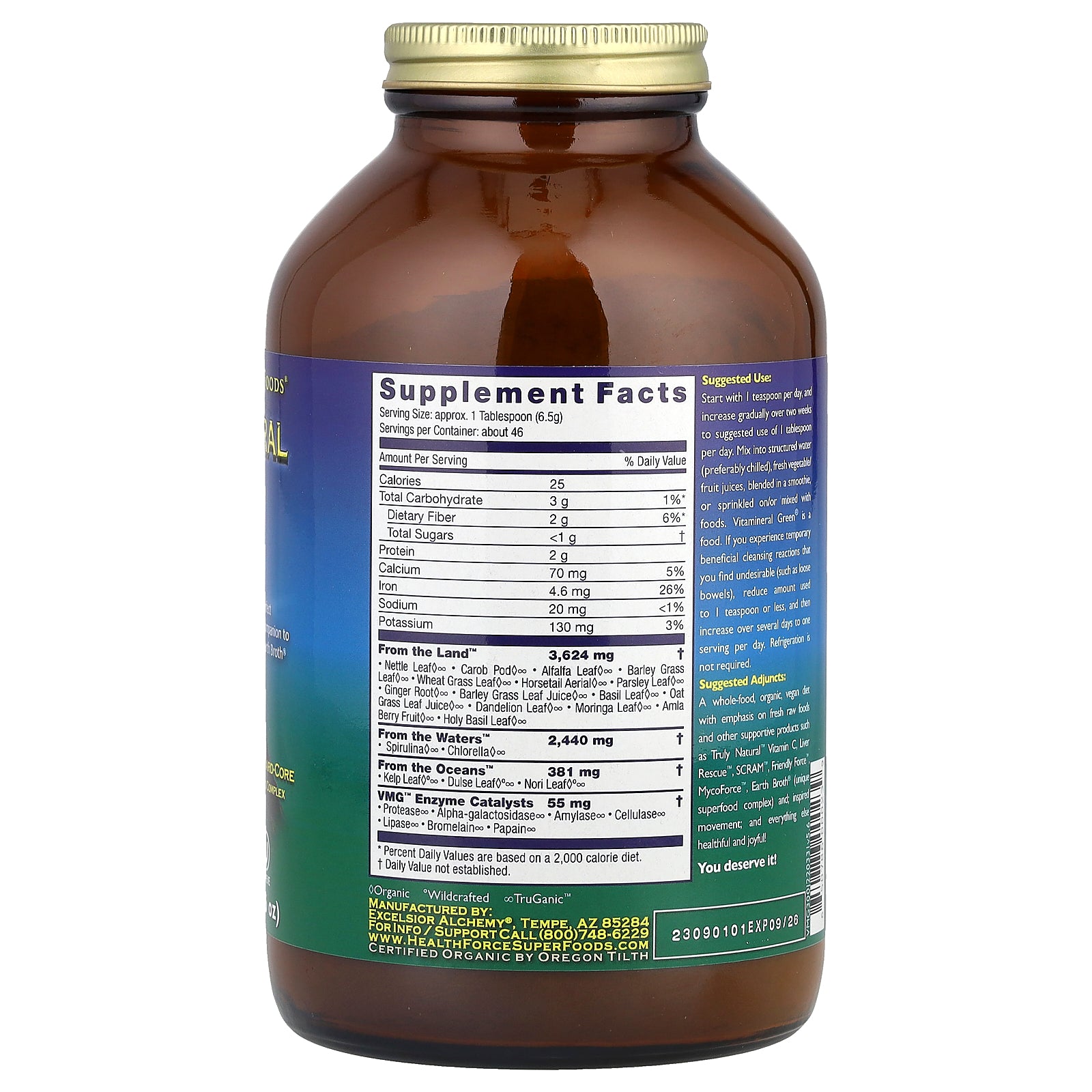 Foto 3 pulgar | Suplemento Healthforce Superfoods Vitamineral Green 300 G - Venta Internacional.