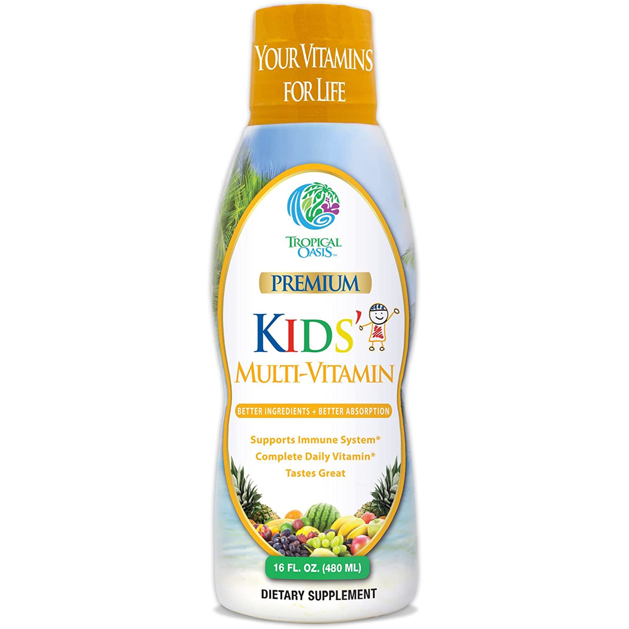 Foto 2 pulgar | Suplemento Mineral Multivitamínico Tropical Oasis Para Niños 480 Ml - Venta Internacional.