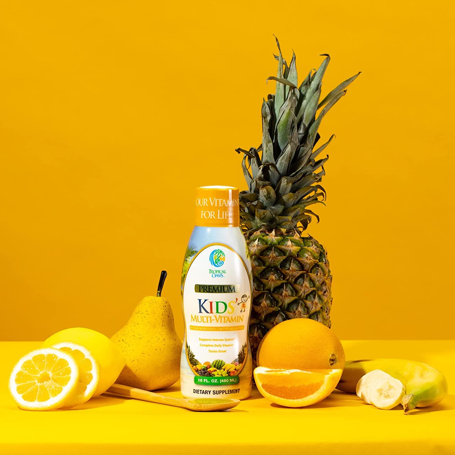 Foto 7 | Suplemento Mineral Multivitamínico Tropical Oasis Para Niños 480 Ml - Venta Internacional.