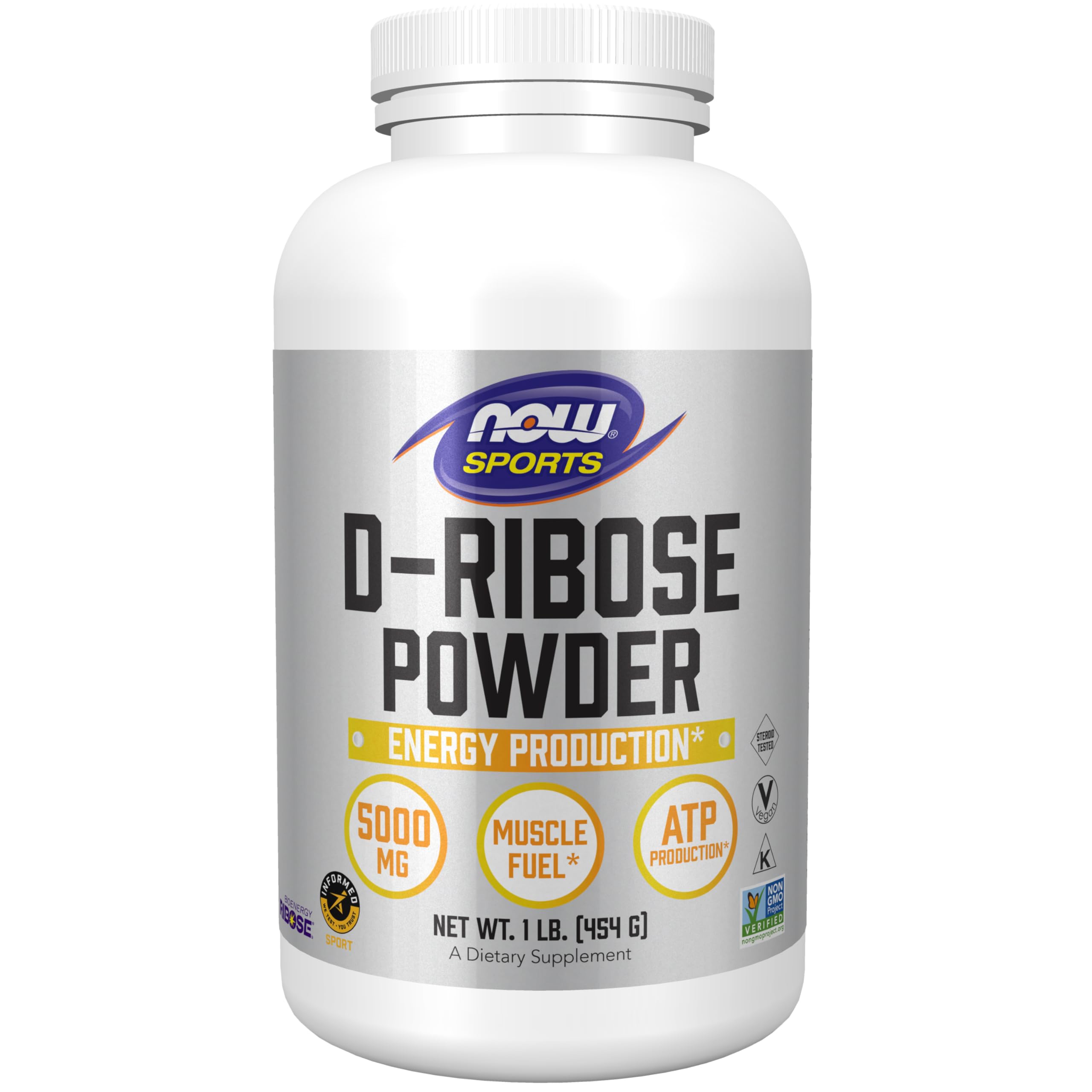 Foto 2 pulgar | Suplemento Now Sports D-ribosa En Polvo 5000 Mg 473 Ml Sin Ogm - Venta Internacional.