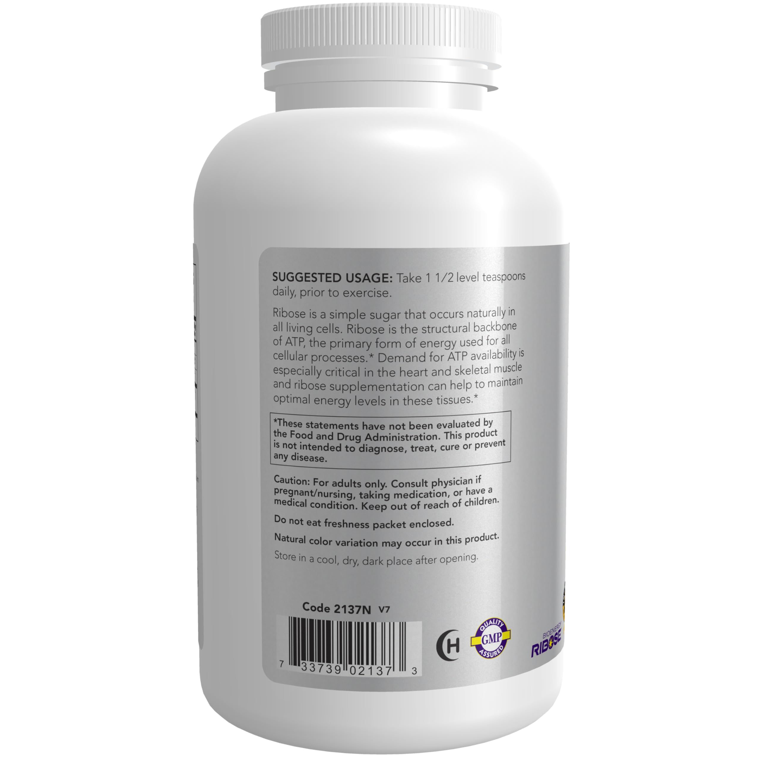 Foto 4 pulgar | Suplemento Now Sports D-ribosa En Polvo 5000 Mg 473 Ml Sin Ogm - Venta Internacional.