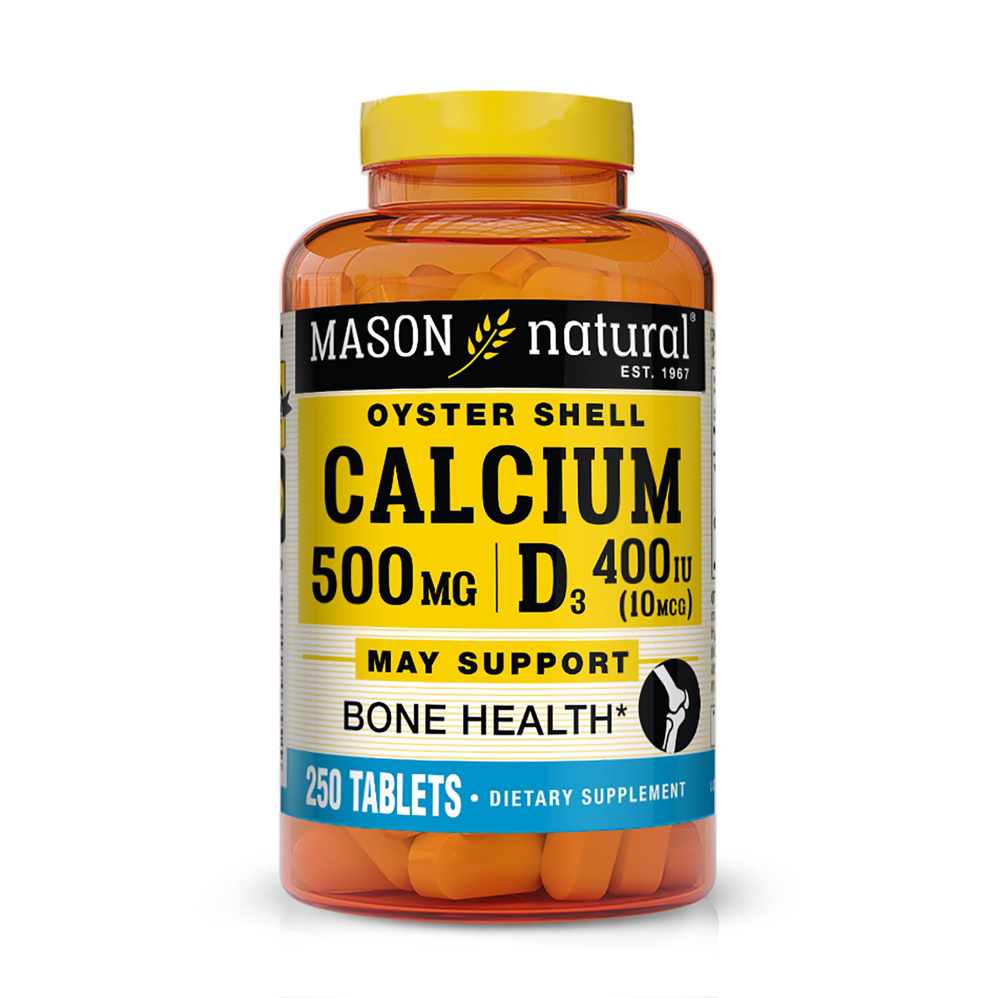 Foto 2 pulgar | Suplemento Mason Natural Calcium 500 Mg Con Vitamina D3 250 Comprimidos - Venta Internacional.