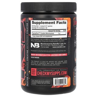Foto 2 | Suplemento Nutrabio Micronized Creatine Burst 170 G Island Splash - Venta Internacional.