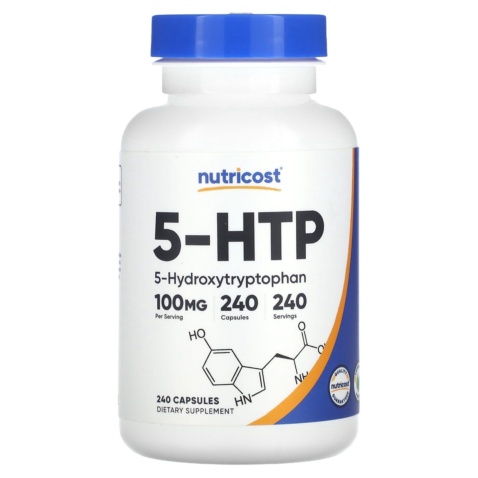 Foto 2 pulgar | Suplemento Nutricost 5-htp 100 Mg 240 Cápsulas - Venta Internacional.