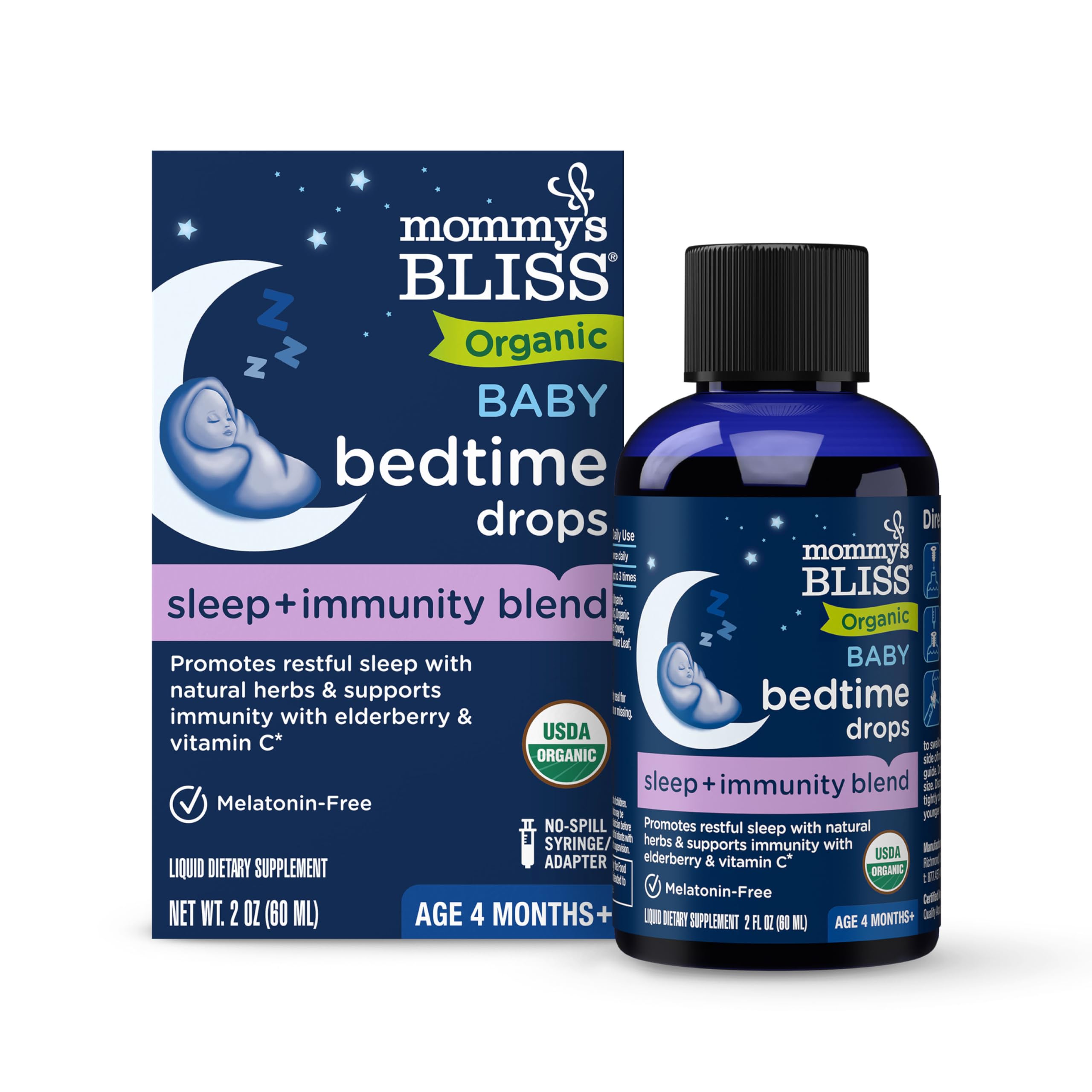 Foto 2 pulgar | Suplemento Mommy's Bliss, Gotas Orgánicas Para Dormir Para Bebés, 60 Ml - Venta Internacional.